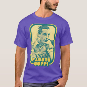 Fausto Coppi Retro Cycling Fan Art Design T-Shirt
