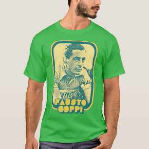 Fausto Coppi Retro Cycling Fan Art Design T-Shirt
