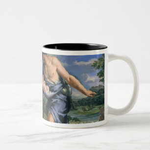 Faustulus entrusting Romulus and Remus Two-Tone Coffee Mug