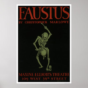 Faustus By Marlowe 1936 WPA Poster