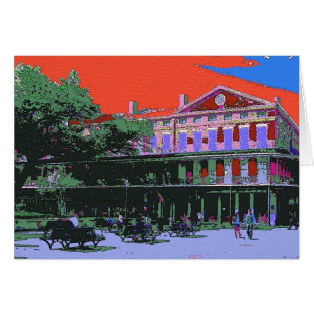 Fauvism : Bâtiment Pontalba de la Nouvelle-Orléans (Devant horizontal)