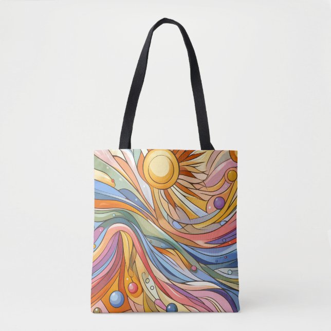 Fauvism Sunset Tote Bag (Front)