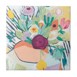 Fauvist Floral II Tile