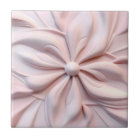 Faux 3D Pink Floral Swirl Decorative