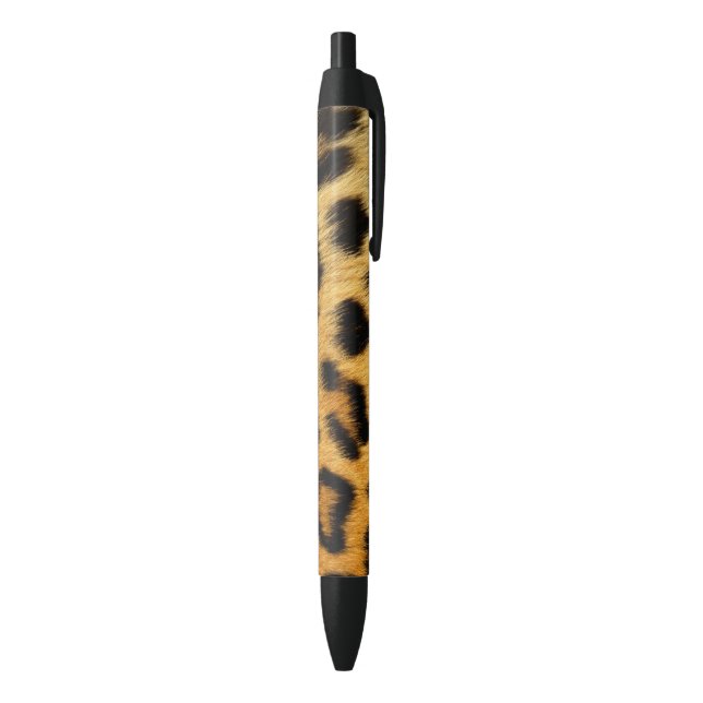 Faux African Leopard Fur sur stylo à écriture noir (Bas (Vertical))