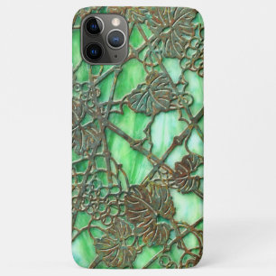 Faux Antique Stained Glass Grapevine iPhone 11 Pro Max Case