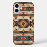 Faux Aztec wood grain