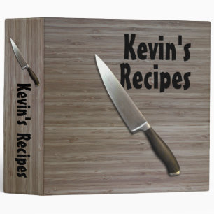 "faux bamboo" Cutting Board Styled RECIPE BINDER