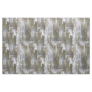 Faux Birch Tree Bark Texture Look Pattern Fabric