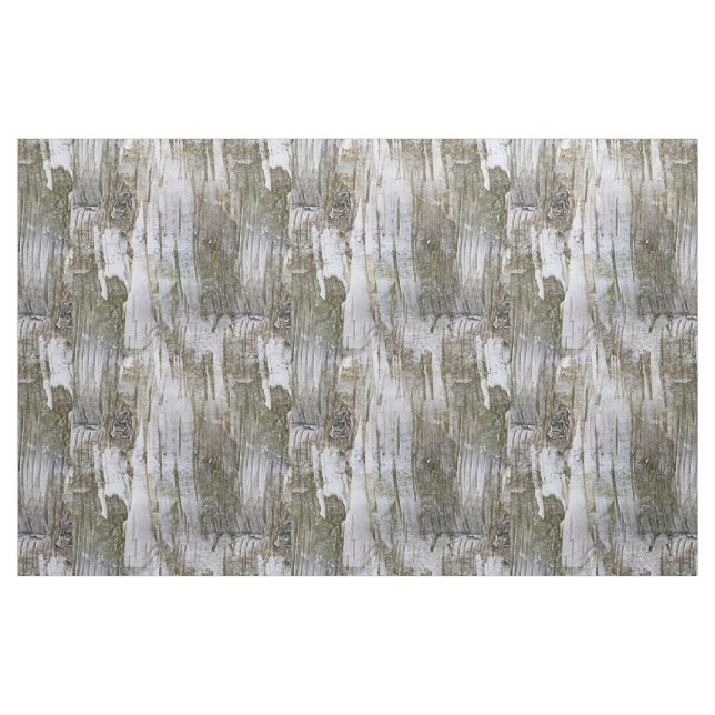 Faux Birch Tree Bark Texture Look Pattern Fabric (Fat Quarter)