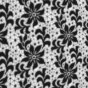 Faux Black Lace Fishnet Flowers Custom Colour Whit Wallpaper