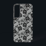 Faux Black Lace Fishnet Samsung Galaxy Case<br><div class="desc">Samsung Galaxy Cases or iPhone Cases with Faux Black Lace Roses Fishnet - Romantic Elegant Flowers and Leaves Modern Gift - Choose / add your favourite background colour. You can also add your text / name. Resize and move or remove / add element - image / text with customization tool....</div>