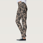 Faux Black Lace Leggings<br><div class="desc">Custom Colour - Personalized Romantic Leggings with Faux Black Lace Fishnet Modern Design - or Choose / add your favourite background colour ! You can also add your text / name ! Resize and move or remove / add element / text / image with Customization tool. Design by MIGNED. Please...</div>