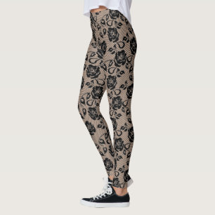 Faux Black Lace Leggings