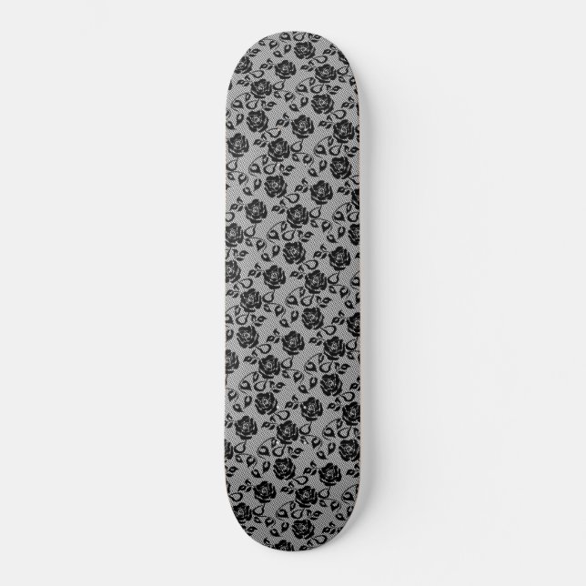 Faux Black Lace Skateboard (Front)