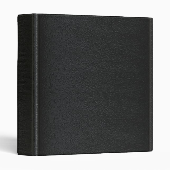 Faux Black Leather - Binder (Front/Spine)