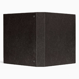 faux black leather binder