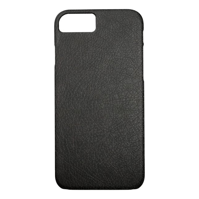 Faux Black Leather iPhone 7 coque (Dos)
