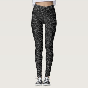 Faux Black Leather Leggings