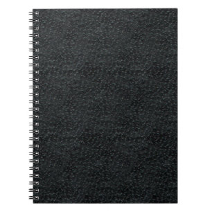 Faux Black Leather Notebook