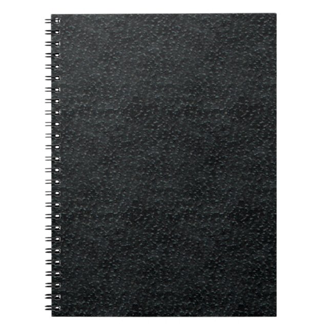 Faux Black Leather Notebook (Front)