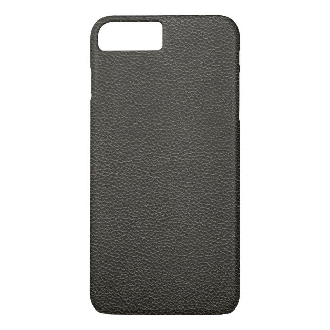 Faux Black Leather Texture Case-Mate iPhone Case (Back)