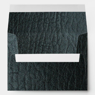 Faux Black Leather Texture  Envelope