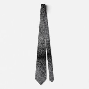 Faux Black Leather Tie