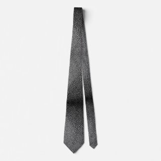 Faux Black Leather Tie