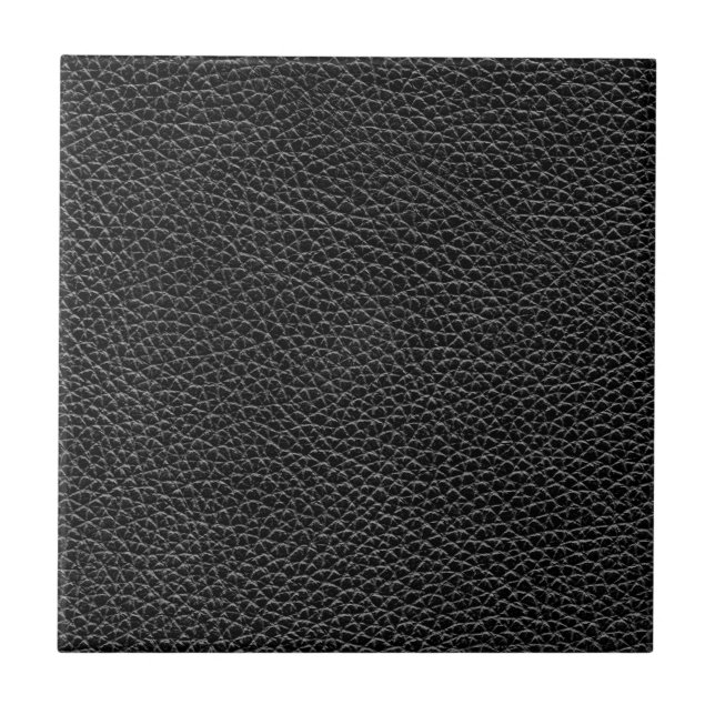 Faux Black Leather Tile (Front)