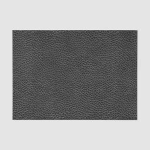 Faux Black Leather Tissue Paper