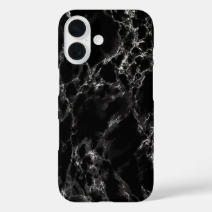 Faux Black Marble iPhone Case