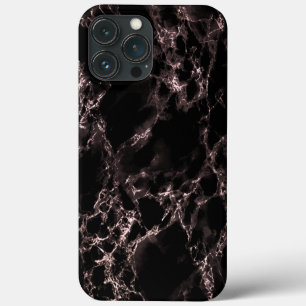 Faux Black Marble iPhone Case Modern Design