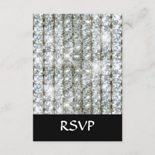 Faux Bling RSVP Card