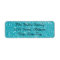 Faux Blue Glitter - Address Labels