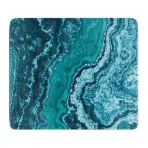 Faux Blue Green Marble Cutting Board