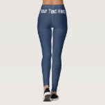 Faux Blue Jeans Leggings with Your Text<br><div class="desc">Blue Jeans Fabric Leggings Custom Text or Remove</div>