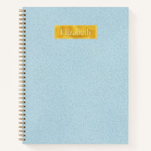 Faux Blue Leather Texture With Gold Foil Banner