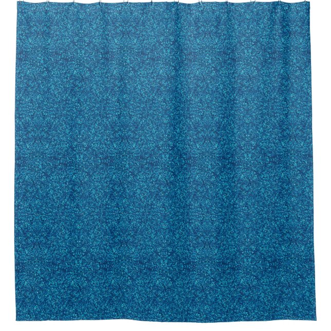 Faux Blue Parties scintillant Douche rideau (Devant)