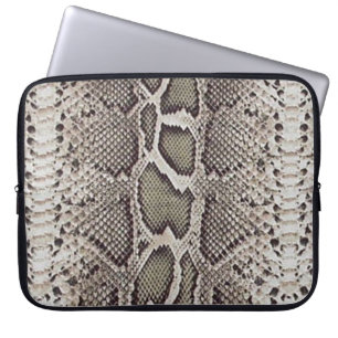 Faux Boa Constrictor Snake Skin Lap Top Sleeve