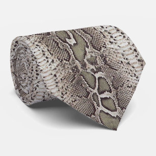 Faux Boa Constrictor Snake Skin Men's Tie