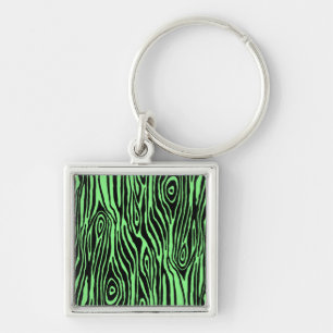 Faux Bois Keychain
