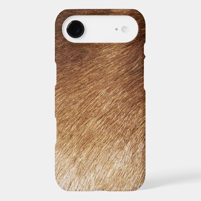 Faux Brown Fur Texture - Rustic Barn Nature Photo (Back)