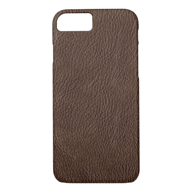 Faux Brown Leather iPhone 7 Case (Back)