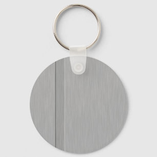 Faux Brushed Metal with Groove Keychain