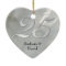 Faux Brushed Silver Anniversary Ornament