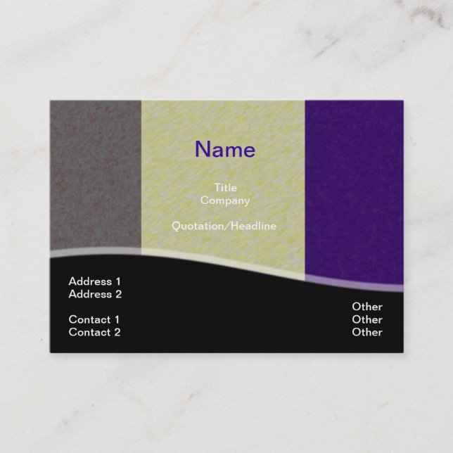 Faux Business Card (Front)
