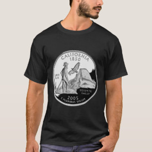 Faux California State Quarter Yosemite Valley Muir T-Shirt