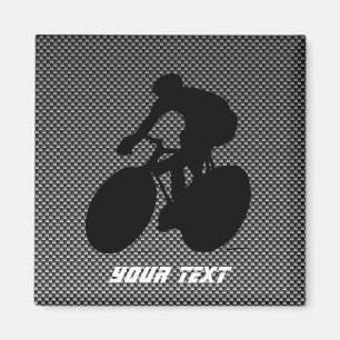 Faux Carbon Fibre Cycling Magnet