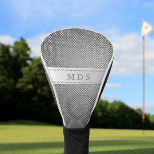 Faux Carbon Fibre Monogram Golf Head Cover